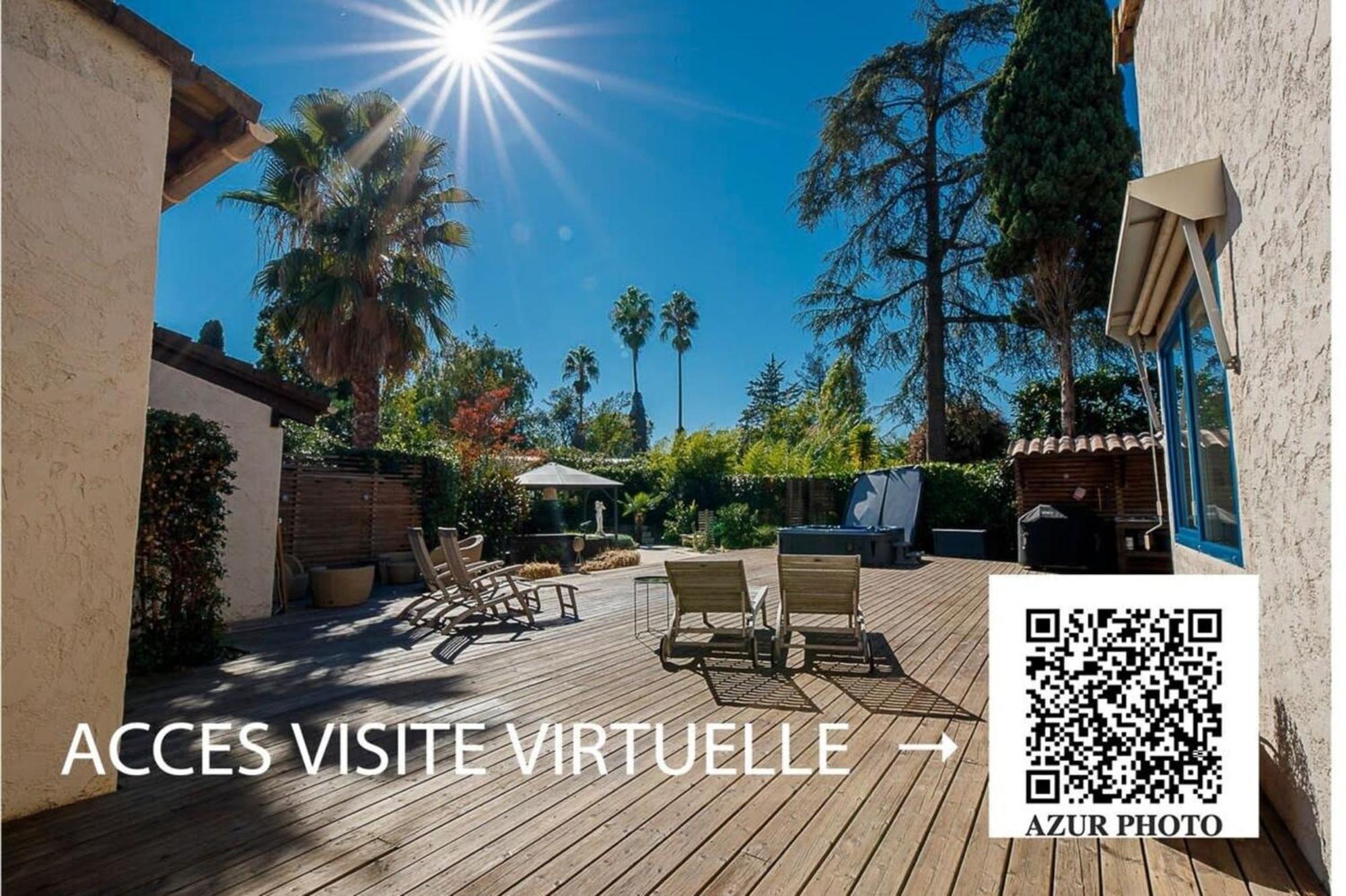 06V - Beautiful Villa With Spa Pool And Tennis Biot Exterior photo